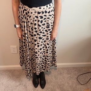 Animal print midi skirt from Vestique